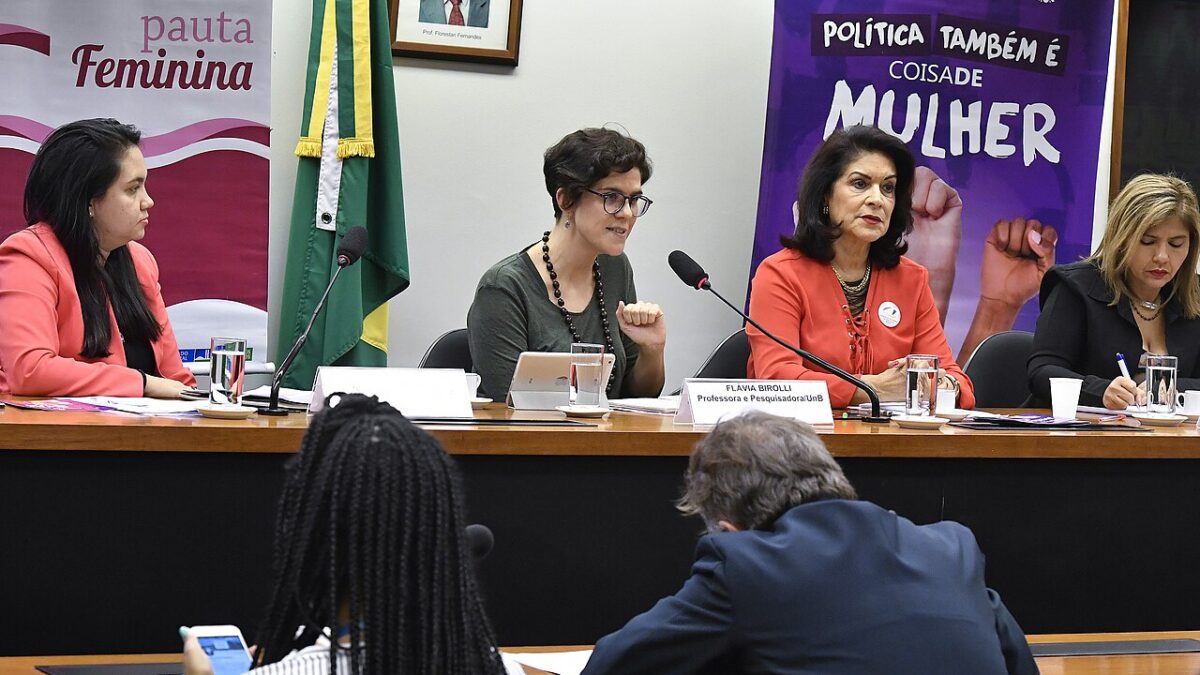 Audiência pública no Senado sobre participação feminina e enfrentamento à violência contra a mulher.