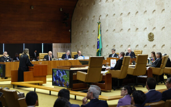 Plenário do STF durante o julgamento das ADIs sobre a Lei dos Royalties do Petróleo